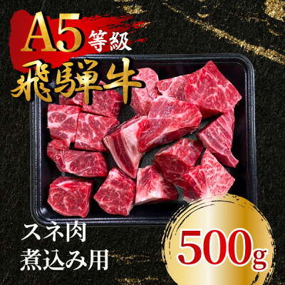 【ふるさと納税】飛騨牛5等級 スネ肉煮込み用500g　FTA281【配送不可地域：離島】【1578292】｜岐阜県羽島市