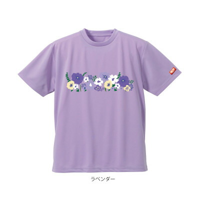 【ふるさと納税】JTTA公認　卓球ユニフォーム【男女兼用(ドライ):Sサイズ】フラワー2　ラベンダー【1671069】