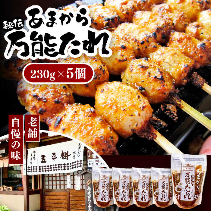 【ふるさと納税】あまから 秘伝の万能たれ 5個セット / 調味料 秘伝のたれ くるみたれ くるみ クルミ 胡桃 たれ 甘辛たれ 五平餅 郷土料理 団子 餅 もち 名産品 ご当地グルメ おやつ 炒め物 焼きおにぎり 温野菜 バニラアイス 専門店の味 岐阜県 /恵那市/あまから [AUAE003]