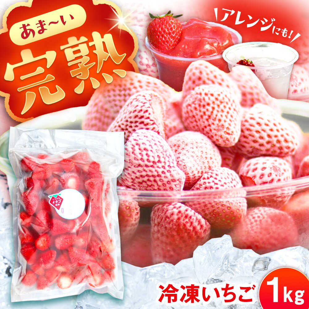 【ふるさと納税】【先行予約】【2026年1月中旬より順次発送】冷凍いちご 1kg / 苺 いちご イチゴ 冷凍 冷凍イチゴ 冷凍苺 / 恵那市 クリエイティブファーマーズ[AUAH023]