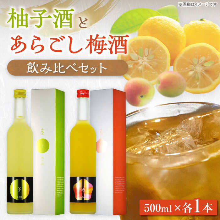 【ふるさと納税】女城主 柚子酒と梅酒（各500ml）セット / 果実酒 ゆず酒 飲み比べ お酒 お酒 地酒 銘酒 お取り寄せ 直送 /恵那市/岩村醸造[AUAK001]｜岐阜県恵那市