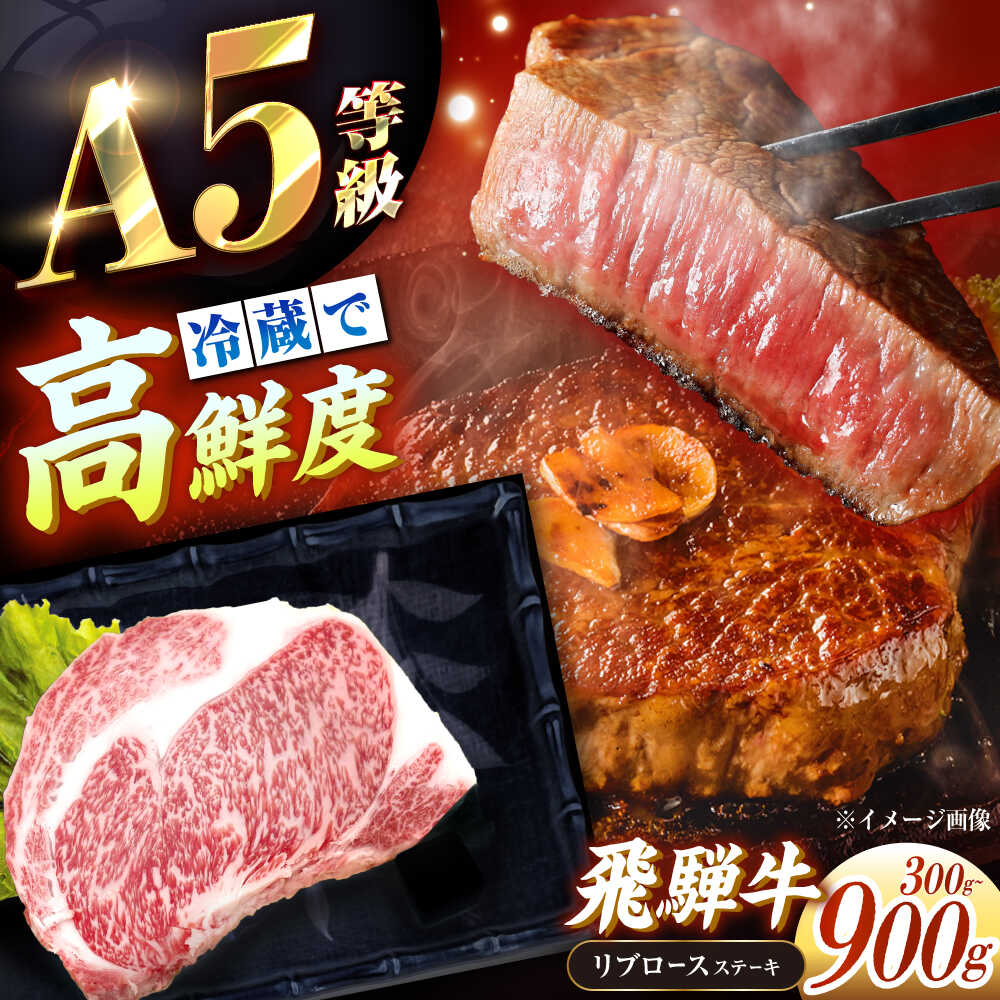 【ふるさと納税】【選べる容量】【チルド発送！】 牛肉 「飛騨牛」 A5等級 リブロース ステーキ用 300g&times;1枚～3枚/ 肉 お肉 にく牛肉 飛騨牛 和牛 国産和牛 ブランド牛 お取り寄せ ステーキ 焼肉 /恵那市/東美濃農業協同組合[AUFX020]｜岐阜県恵那市