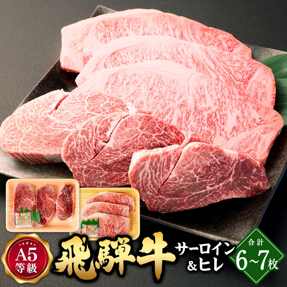 【ふるさと納税】＼行列の絶えない人気精肉店が厳選／ A5等級 飛騨牛 サーロインとヒレの贅沢セット | 80000円 8万円 サーロイン 肉 3枚 ヒレ肉 3～4枚 岐阜県 が誇る 国産 牛肉 ブランド牛 黒毛和牛 和牛 肉のかた山 ギフト 贈り物 岐阜 美濃加茂市 送料無料｜岐阜県美濃加茂市