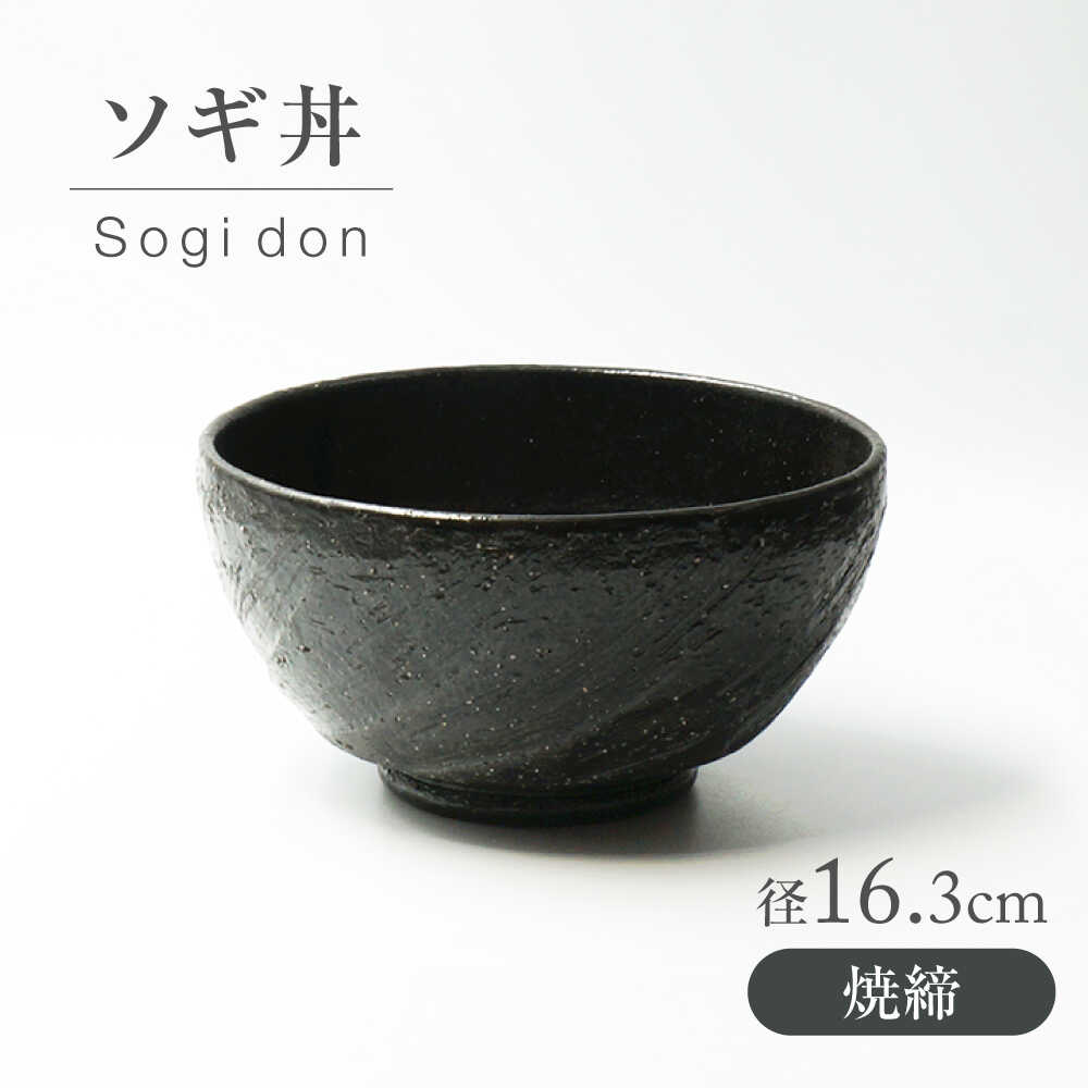 【ふるさと納税】【美濃焼】 焼〆 ソギ丼 【不動窯】食器 どんぶり[MAR045] 12,320円