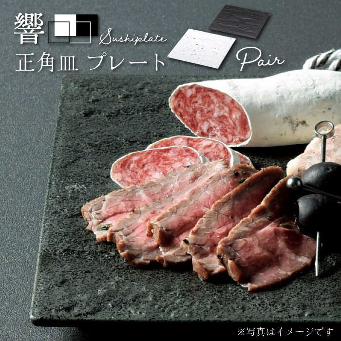 【ふるさと納税】【美濃焼】響Sushiplate 有りの実 正角皿 一皿【株式会社二幸】食器 弥助 おつまみ [MCZ005]