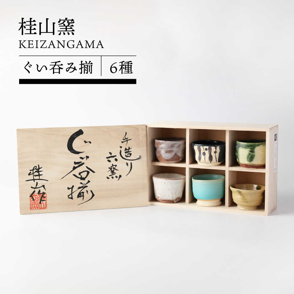 【ふるさと納税】【美濃焼】手造り 桂山窯 ぐい呑み揃 6種 【TOKI MINOYAKI／イチヤマ】[MEE149]