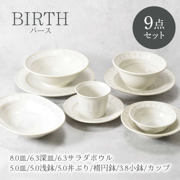 【ふるさと納税】【美濃焼】バース シリーズ 9点セット 美濃焼【カネ定製陶】[MEI057]｜岐阜県土岐市