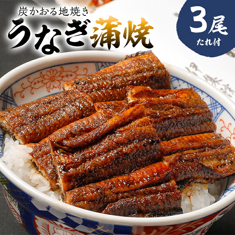 【ふるさと納税】 本格炭火焼 うなぎ蒲焼 たれ付き 3尾 岐阜県 可児市 国産 うなぎ 蒲焼 炭火焼 鰻のたれ 魚介 加工品 冷凍 旬 たまり醤油 氷砂糖 丑の日 お取り寄せ グルメ 送料無料｜岐阜県可児市
