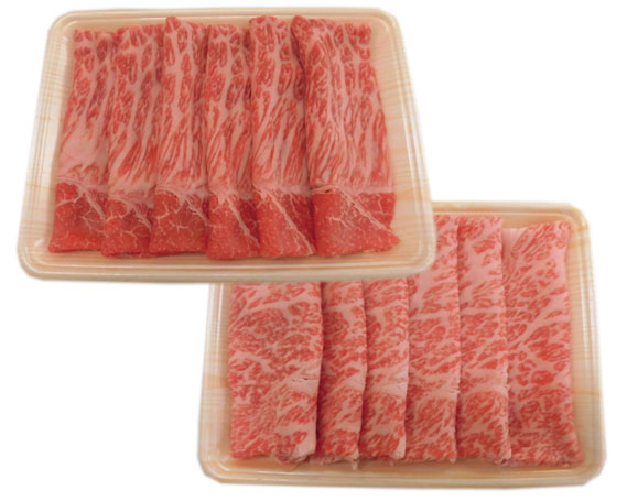 【ふるさと納税】飛騨牛ロース・モモすき焼き用 計約600g（5等級／冷凍） [No.138] ／ 牛肉 ブランド牛 もも肉 すきやき 送料無料 岐阜県 特産｜岐阜県山県市