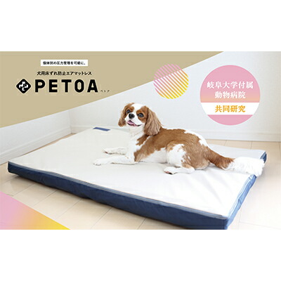 【ふるさと納税】【ペット用品 犬】犬用床ずれ防止エアマット PETOA-ペトア- (小型犬用) ベージュ 活動的なワンちゃん向け 動物 家族 高齢化 医療介護 本格的 低反発 安心 安全 ※離島への配送不可｜岐阜県瑞穂市
