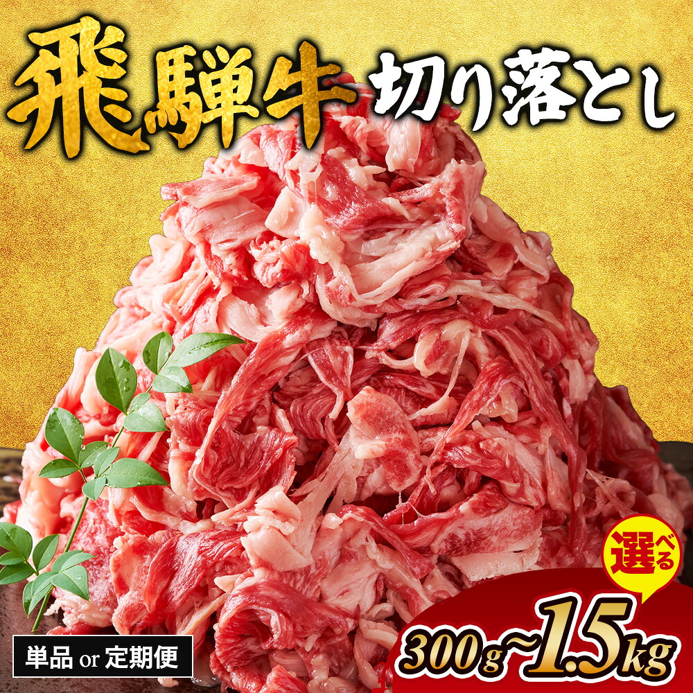 【ふるさと納税】【選べる内容量・定期便】飛騨牛 切り落とし｜300g 500g 800g 1kg 1.5kg 牛肉 和牛 国産 1万円以下 切り落し 切落し 定期便 スライス すき焼き カレー 赤身 赤身肉 牛 肉 夜ごはん 晩ごはん ご飯 おかず おすすめ 瑞穂市 岐阜県 ※離島への配送不可