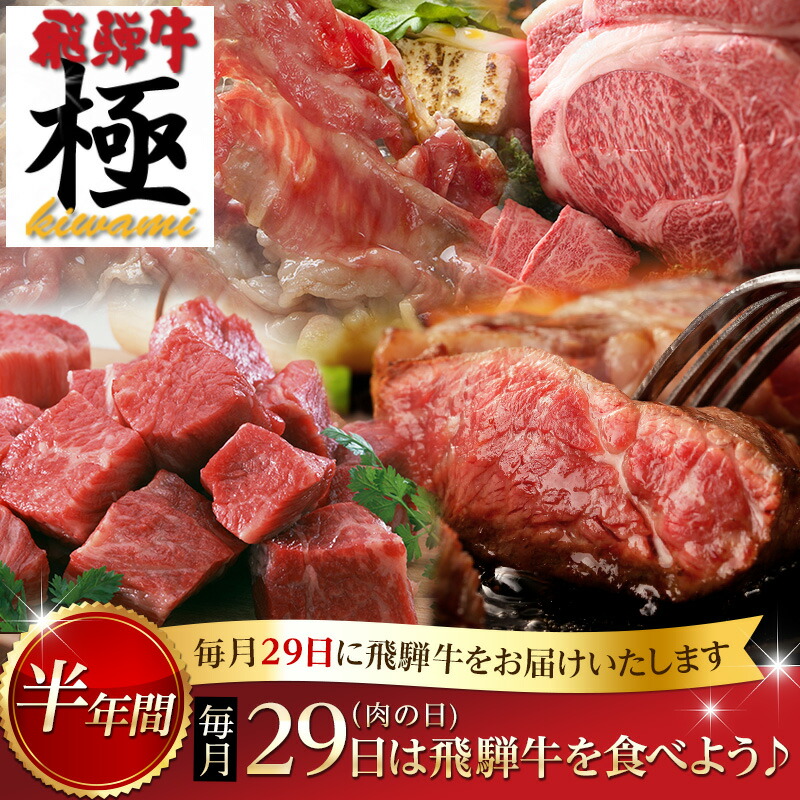希少 楽天市場 ふるさと納税 肉 定期便 飛騨牛 極 毎月29日 肉の日 飛騨牛を食べよう お肉の定期便半年バージョン 毎月 お楽しみ L0008 岐阜県飛騨市 爆売り Blog Belasartes Br