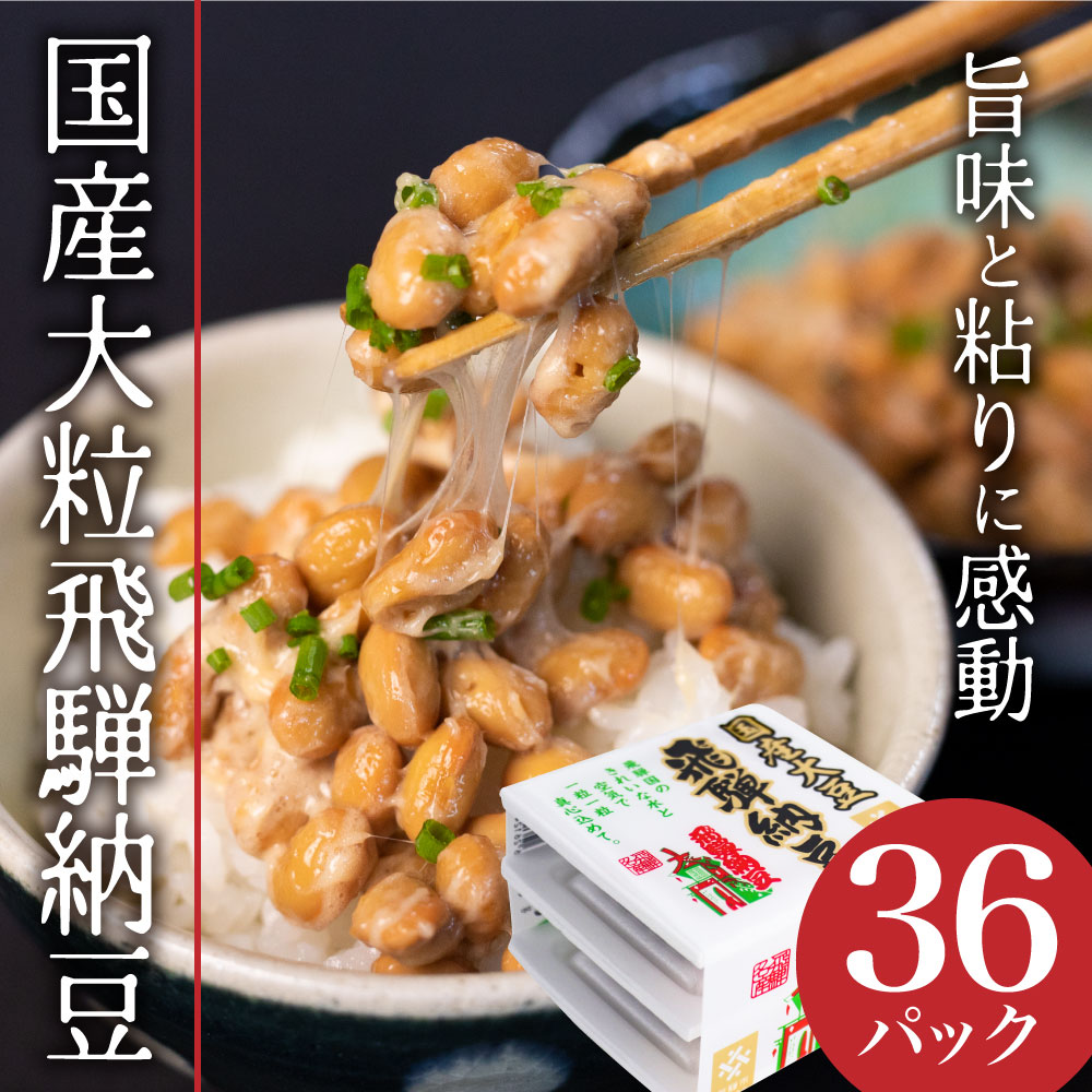 飛騨納豆 国産大豆 納豆 大粒 3パック