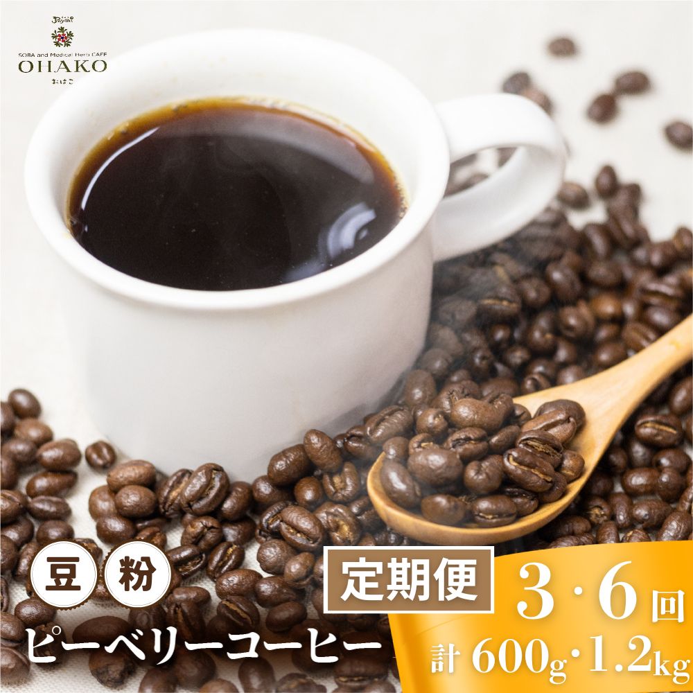 【ふるさと納税】【定期便】珈琲豆 おまかせ 全6種類 12種類ピーベリーを楽しめる 毎月2種100gずつ×3回 6回 定期便 コーヒー豆[Q2815] 24000円 48000円 どやな飛騨市