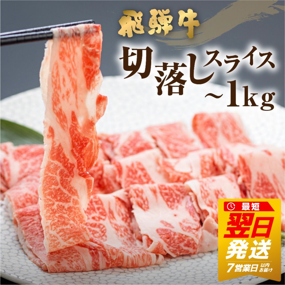 【ふるさと納税】《訳あり》飛騨牛 切り落としスライス 500g(250g×2) 1kg (250g×4) 選べる内容量 小分け すぐ 届く 発送 焼肉 牛肉 黒毛和牛 和牛 すき焼き  焼き肉 しゃぶしゃぶ 訳アリ わけあり ワケアリ 不揃い 部位おまかせ 煮物 飛騨［Q1020x Q1024x］12000円 24000円