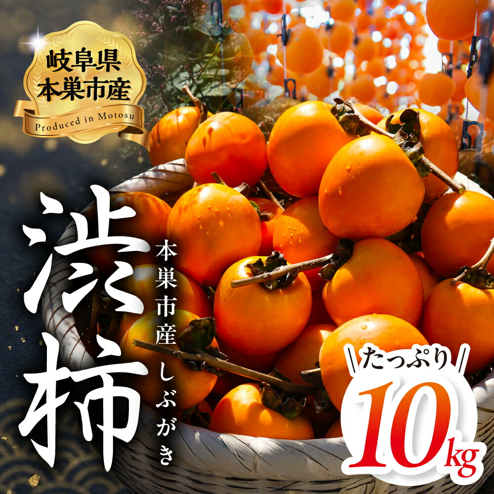 【ふるさと納税】【2026年11下旬~発送】 令和8年産先行 渋柿 10kg サイズ 柿 かき しぶがき 果物 フルーツ 本巣市 訳あり 13000円 11月 12月 くどみフルーツ農園 岐阜県|岐阜県本巣市