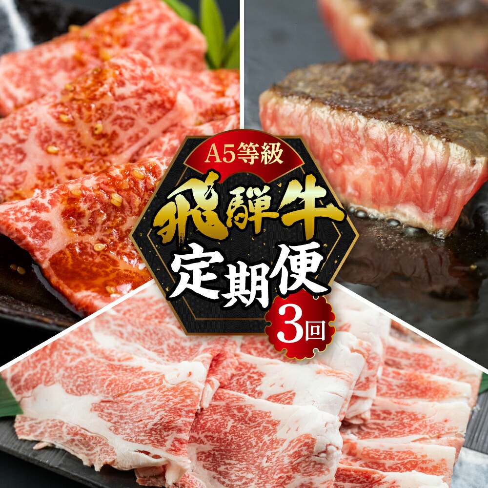 【ふるさと納税】【定期便】A5 飛騨牛 3回 定期便 計 1.05kg 3ヶ月 食べ比べ A5等級 5等級 a5 牛肉 肉 和牛 国産牛 黒毛和牛 焼肉 やきにく ヤキニク すき焼き すきやき しゃぶしゃぶ サイコロステーキ 赤身 霜降り お楽しみ トキノ屋食品 本巣市 [mt353] 40000円 四万円｜岐阜県本巣市