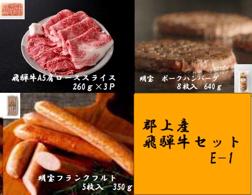 精肉・肉加工品 【ふるさと納税】郡上産飛騨牛セットE-1［A5等級］肩 