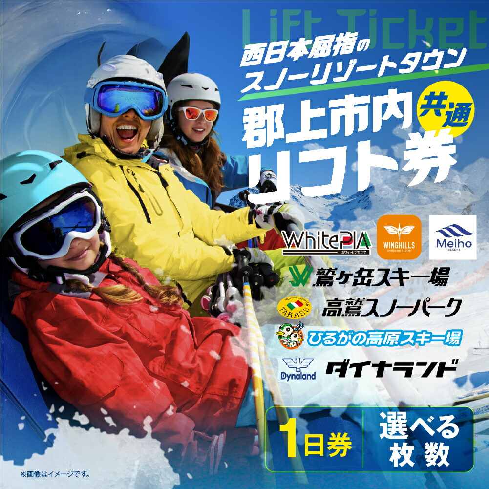 楽天市場】【ふるさと納税】岐阜県郡上市 スキー場 共通リフト1日券
