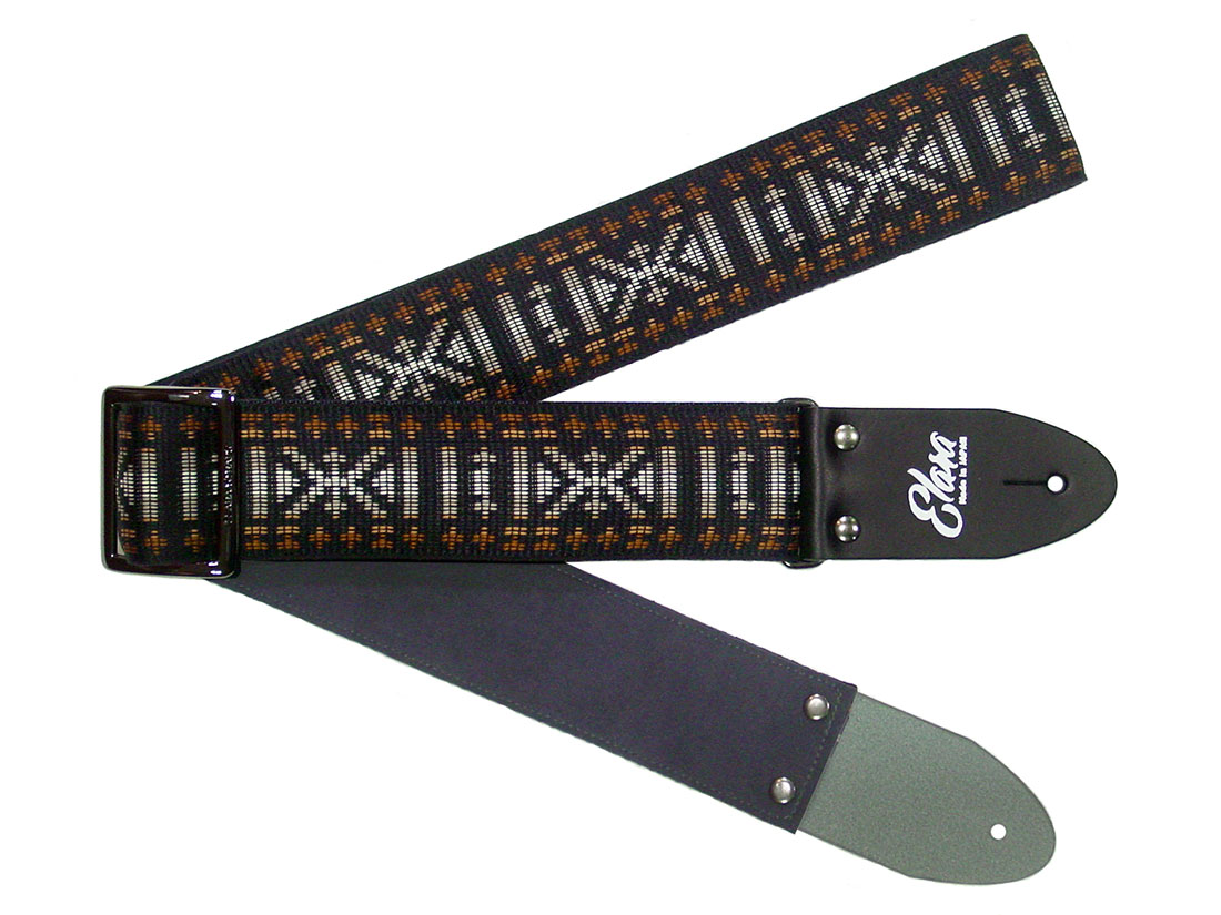 【ふるさと納税】【ギターストラップ】Elara Straps Busselton Black 郡上市 レザー 真鍮バックル ウルトラスエード プロ仕様 エレキ アコギ ベース Ksound 小林楽器店｜岐阜県郡上市