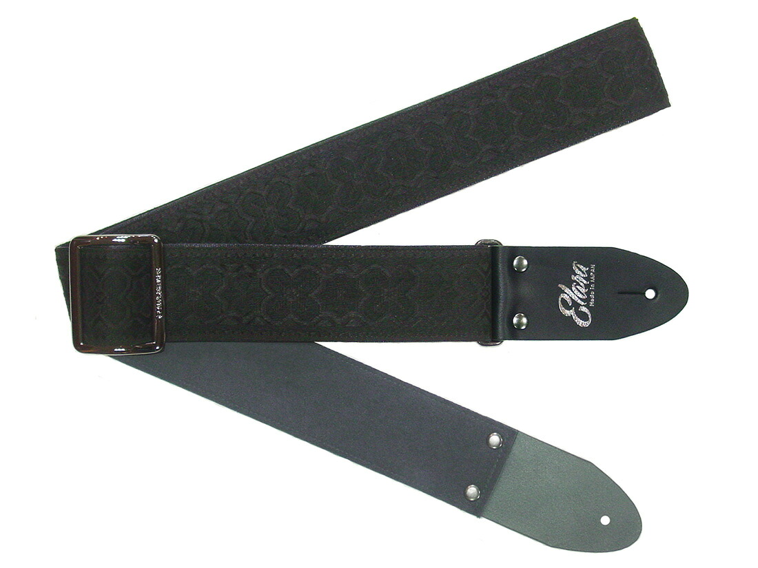 【ふるさと納税】【ギターストラップ】Elara Straps Windmolen Noir Ultrasuede 郡上市 レザー 真鍮バックル ウルトラスエード プロ仕様 エレキ アコギ ベース Ksound 小林楽器店