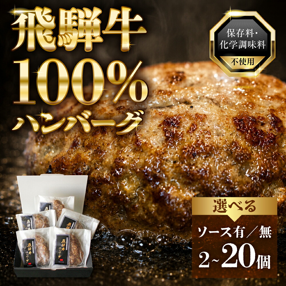 【ふるさと納税】飛騨牛100%ハンバーグ ≪選べる 2~10個≫ 訳あり 生ハンバーグ 焼くだけ 簡単調理 牛 100% デミグラスソース付 和牛ハンバーグ 冷凍 国産牛 惣菜 冷凍ハンバーグ 10個 5個 セット 12000円 岐阜県 郡上市 odori-s|岐阜県郡上市