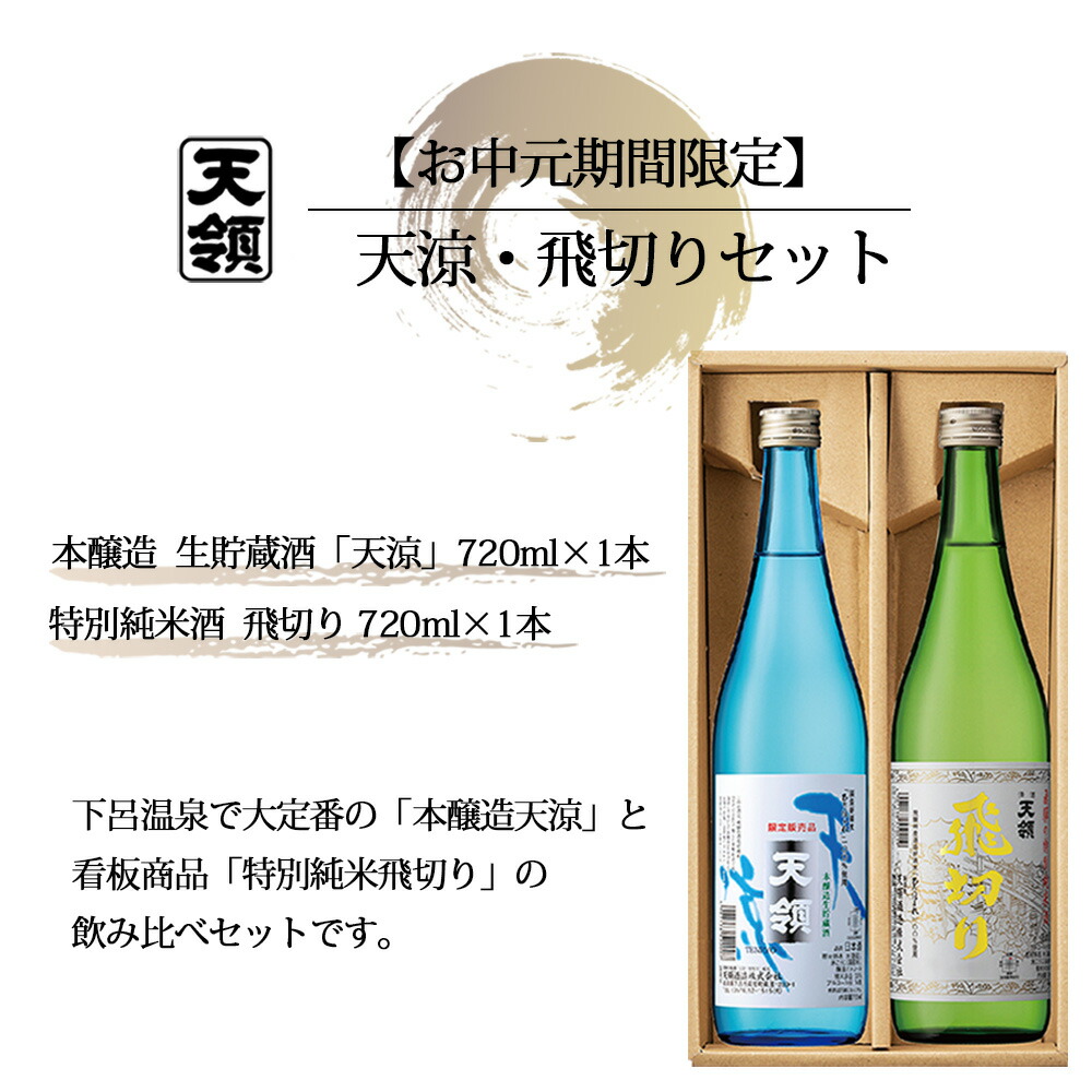 市場 ふるさと納税 本醸造生貯蔵酒 特別純米酒 天涼 期間限定 お中元 飛切りセット 飛切り