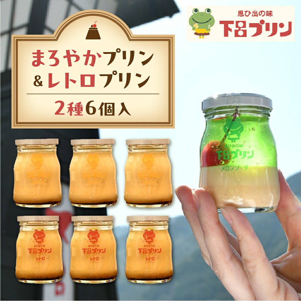 【ふるさと納税】【下呂プリン】まろやかプリン＆レトロプリン プレーン２種食べ比べセット各3個 計6個入（1個85g） スイーツ プリン ギフト 贈答 贈り物 デザート プレゼント 洋菓子 下呂温泉 おすすめ　 お中元 父の日 母の日 敬老の日 こどもの日 14000円