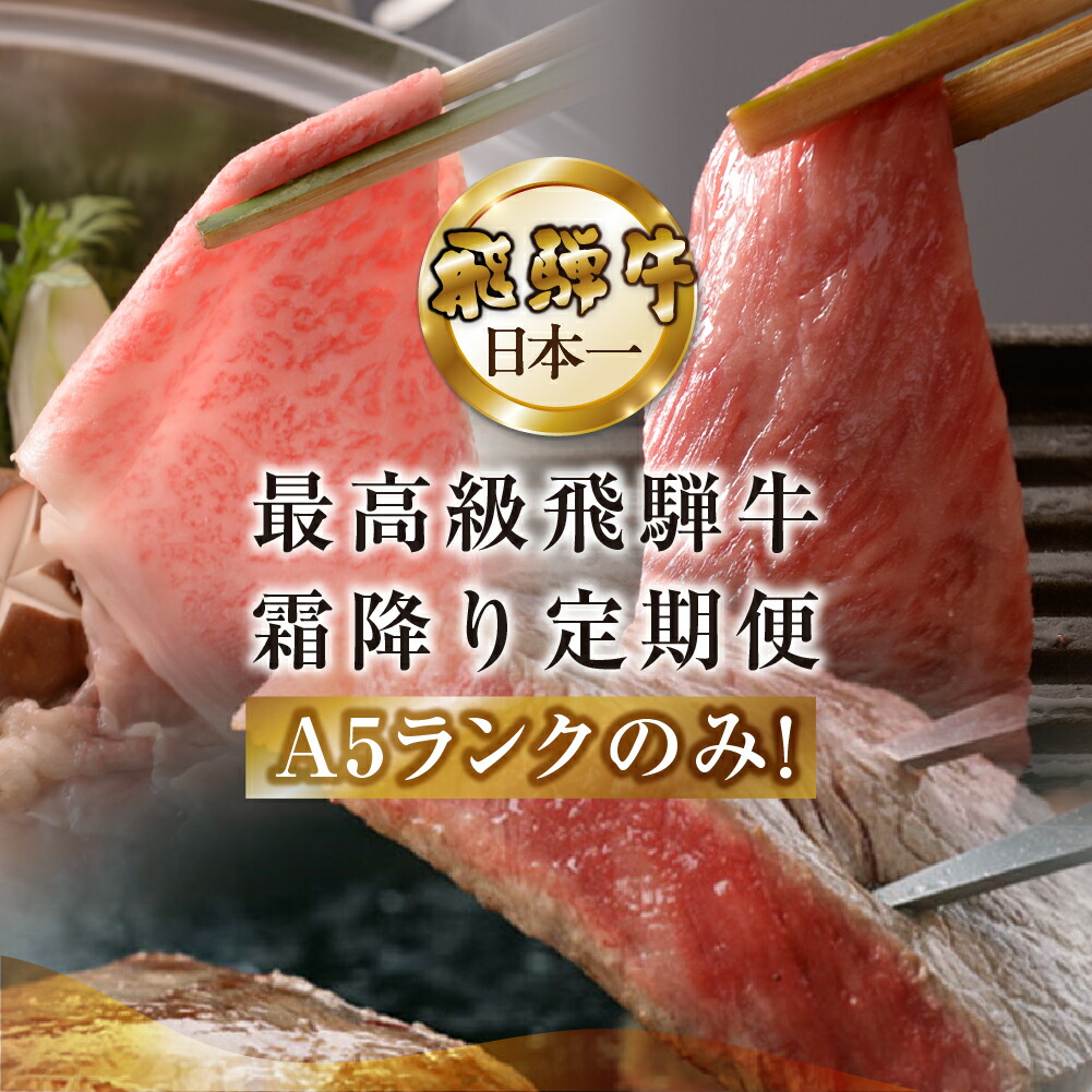 【ふるさと納税】【定期便 6回】高級 A5 飛騨牛食べ比べ 定期便 6カ月 サーロイン 霜降り 肩ロース　ステーキ 焼肉 すき焼き しゃぶしゃぶ 冷蔵  毎月 【冷蔵配送】高級  定期 贈答 ギフト 牛肉 焼き肉 牛 下呂  ブランド牛 下呂魚介 270000円 サーロイン 霜降り 肩ロース