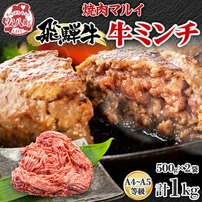 【ふるさと納税】飛騨牛ミンチ 約1kg  ひき肉 挽肉 お肉 牛肉 和牛 国産 牛 ブランド牛 ブランド和牛 ハンバーグ ミートソース 餃子 そぼろ 旨み 贅沢 本格 冷凍 小分け ストック 人気 グルメ 自家用 贈答用 ギフト お取り寄せ 送料無料 焼肉マルイ 岐阜県 安八町