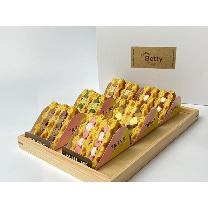 【ふるさと納税】シェアするワッフルサンド　TWINZ（ツインズ）6個セット | 菓子 スイーツ デザート 洋菓子 ワッフル シェア クリーム