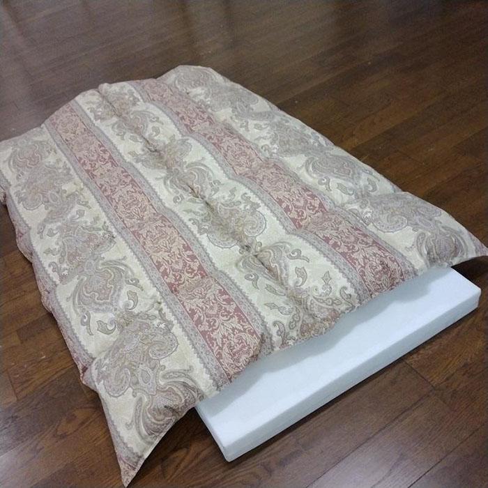 【ふるさと納税】綿毛布団 シングル掛 ホワイトダックダウン90％ たっぷり1.5キロ当て嵌める（ペイズリーピンク）