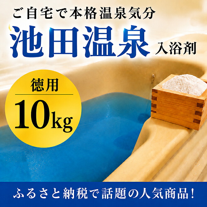 【ふるさと納税】池田海水浴場一風呂剤徳用（10kg） お風呂