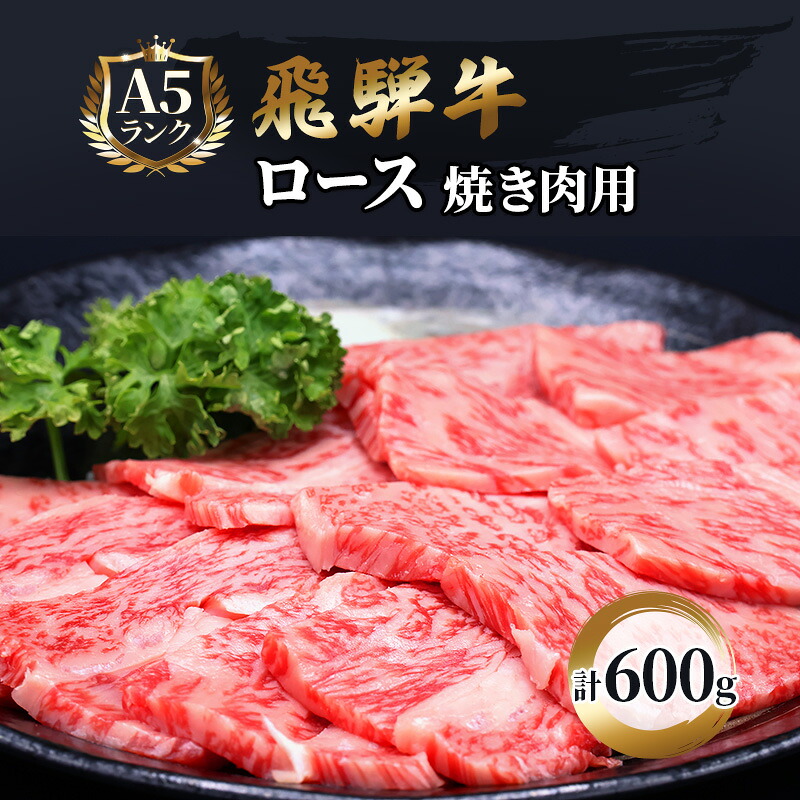 【ふるさと納税】ふるさと納税　飛騨牛 牛肉 焼肉 ロース 600g A5 和牛 　お届け：※12/13～1/10は出荷できませんのご注意ください。｜岐阜県池田町