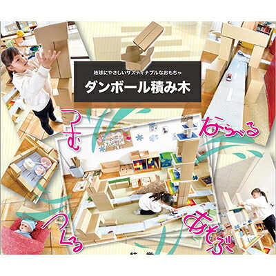 【ふるさと納税】ダンボール積み木 50個書き割り 手あそび 手あそび