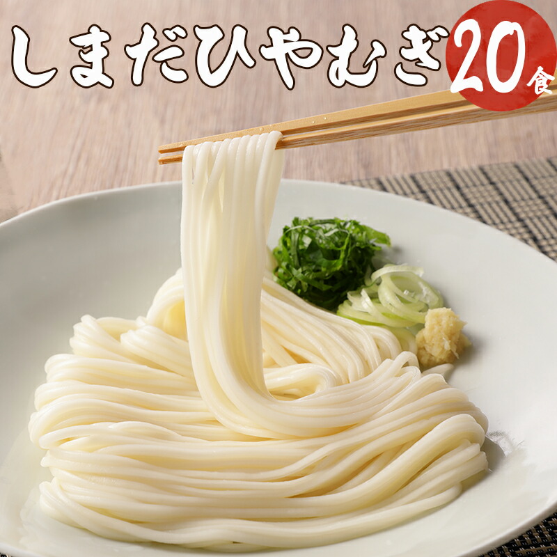 【ふるさと納税】 麺 曲がり麺 しまだ麺 冷麦 5袋 20食 送料無料 y12-166