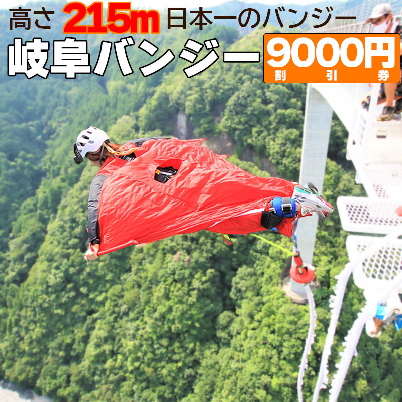 楽天市場】【ふるさと納税】 日本一 バンジージャンプ 高さ215m 体験割引チケット 6,000円分 岐阜バンジー y66-209 : 岐阜県八百津町