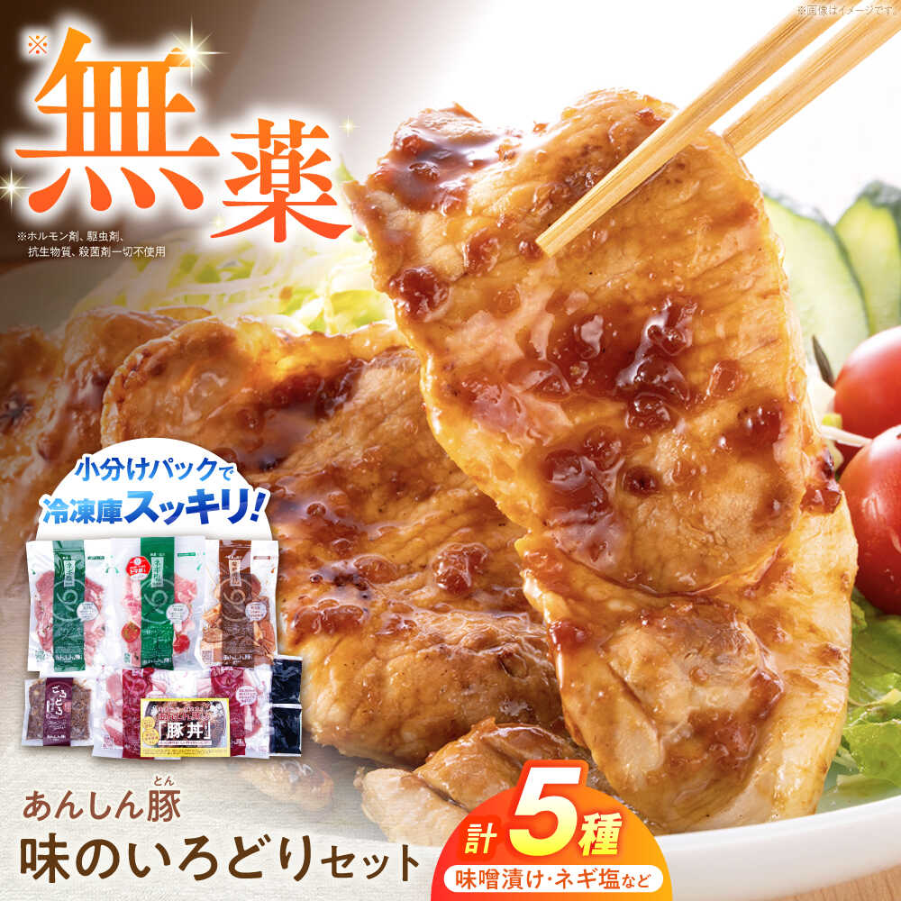 【ふるさと納税】【お中元ギフト】無薬育ちのあんしん豚 味のいろどりセット 豚肉 小分け 味噌漬け 国産 白川町 / 藤井ファーム[AWAF002] 小分けパック 味付き肉 せっと 薄切り おいしい 美味しい 冷凍 リピート 味付き 簡単 調理 料理 通販 国産豚肉｜岐阜県白川町