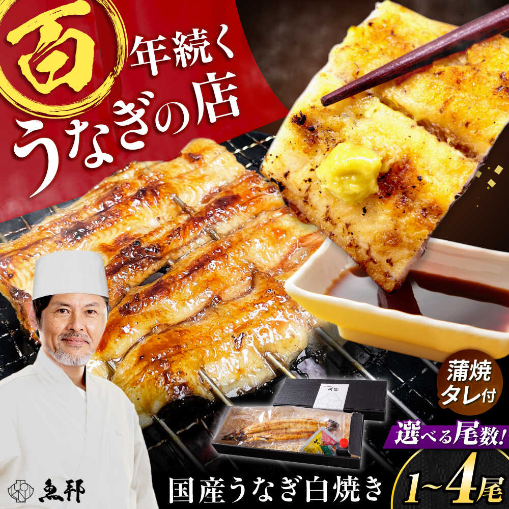 【ふるさと納税】【1～4尾が選べる】国産 上うなぎ 白焼き (1尾150g) / 鰻 ウナギ うなぎ 白焼き / 岐阜県 御嵩町 / 鰻 季節料理 魚邦[AVBH020]｜岐阜県御嵩町