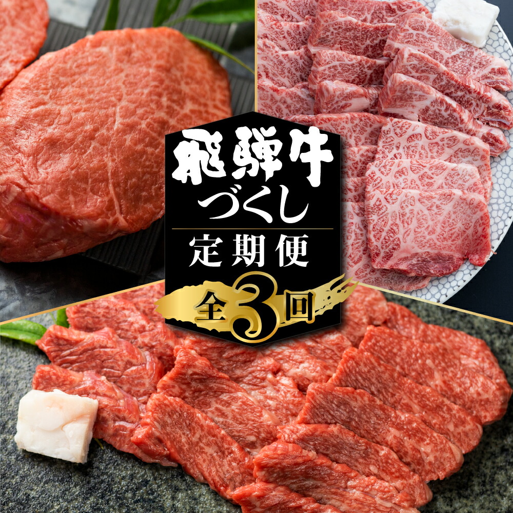 【ふるさと納税】飛騨牛 定期便 3回お届け 白川郷 ももステーキ180g×2枚 焼肉用 肩バラ肉 上カルビ300g カルビ500g 食べ比べ 牛肉 国産 焼き肉 希少部位 A4等級以上 A4 A5 等級 高山米穀 岐阜県 白川村 贅沢 冷凍 46000円 [S358]