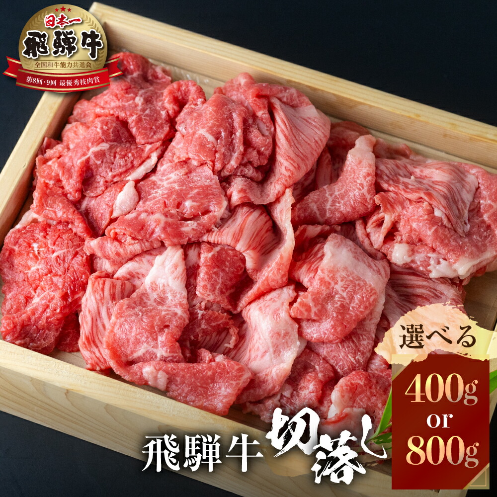 【ふるさと納税】飛騨牛 切り落とし グラム数を選べる 400g 800g 訳あり 不揃い 牛肉 スライス 切落し 和牛 すき焼き すきやき 肉 切り落とし 牛肉 10000円 1万円 20000円 2万円 人気 おすすめ ランキング JAひだ [S049]