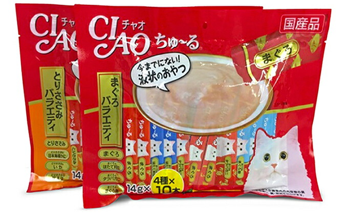 【ふるさと納税】いなば ちゅ～る 人気定番セット 80本 焼きかつお 10本 セット CIAO チャオ ちゅーる キャットフード かつお カツオ 鰹 猫 ねこ おやつ ペットフード ペット用品 ペット 静岡県 静岡◆ | ちゅーる キャットフード かつお ペット 用品 フード 猫 おやつ