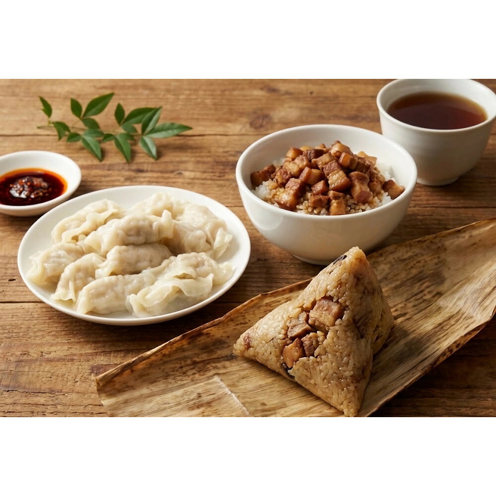 【ふるさと納税】【台湾味】台湾グルメセット（海老・ニラ水餃子／魯肉飯／肉ちまき） | 台湾味 食品 おかず 加工食品 中華総菜 餃子 水餃子 魯肉飯 ルーローハン ちまき 冷凍 人気 おすすめ 送料無料
