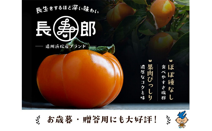 市場 ふるさと納税 柿 長寿郎 お歳暮 贈答 6玉入り 甘い 次郎柿 かき 3L 果物 配送不可：離島 果物類