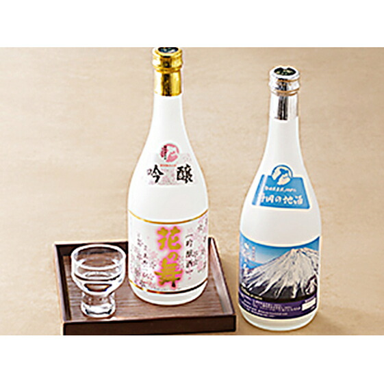 【ふるさと納税】日本酒 花の舞 誉富士 純米吟醸 ＆ 吟醸酒 花ラベル 各 720ml 飲み比べセット 純米吟醸酒 酒 お酒 アルコール 地酒 辛口 淡麗辛口 飲み比べ セット 720セット 静岡 静岡県 浜松市｜静岡県浜松市