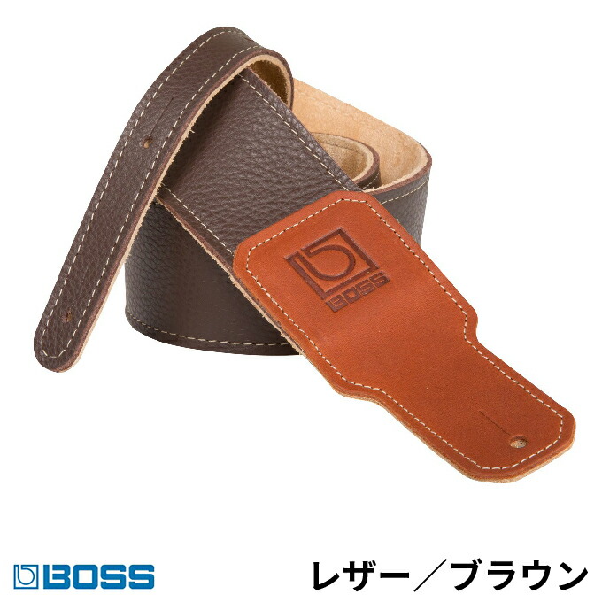 【ふるさと納税】【BOSS純正】革製ギターストラップ6.3cm幅/ブラウン/BSL-25-BRN【配送不可：離島】 雑貨 日用品 ｜静岡県浜松市