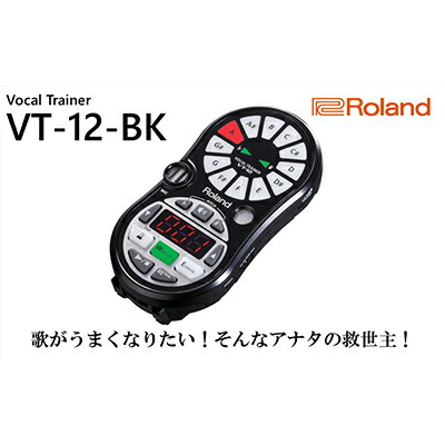 【ふるさと納税】【11月上旬お届け】【Roland】ボーカルトレーナー/VT-12-BK【配送不可:離島】 雑貨 日用品 オーディオ機器 お届け:2025年11月上旬頃より順次お届け予定|静岡県浜松市