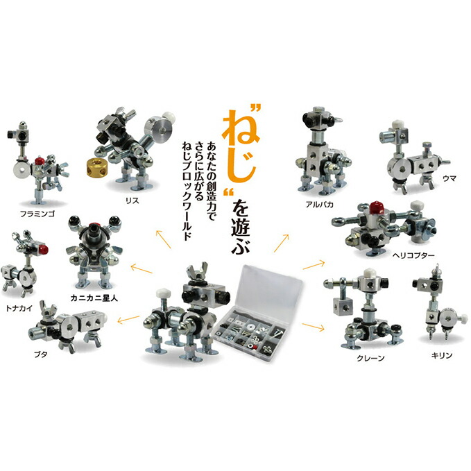 【ふるさと納税】【ねじのおもちゃ】ねじブロックパーティキット 玩具