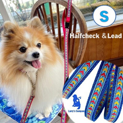 【ふるさと納税】【小型犬用・Sサイズ】ハーフチョークカラーとリードのセット（ブルーシダー） 雑貨 日用品 23,250円