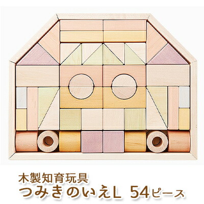 【ふるさと納税】エドインター つみきのいえＬ 日本産 知育手あそび 木製手あそび 手あそび
